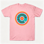 Vintage Rotary Phone Dial Pattern T-Shirt--VINT006