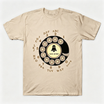 Vintage Rotary Phone Dial Pattern T-Shirt--VINT013