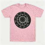Vintage Rotary Phone Dial Pattern T-Shirt--VINT049