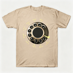 Vintage Rotary Phone Dial Pattern T-Shirt--VINT018