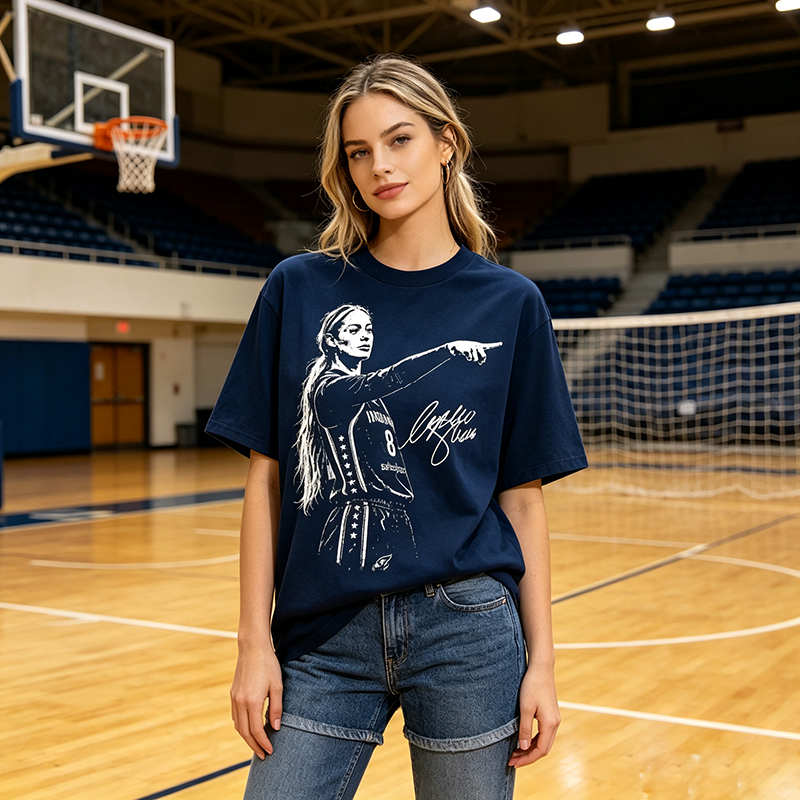 Women’s Basketball Legend Graphic T-Shirt, Vintage Court Style Athletic Fan Tee