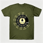 Vintage Rotary Phone Dial Pattern T-Shirt--VINT013