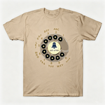 Vintage Rotary Phone Dial Pattern T-Shirt--VINT037