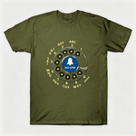 Vintage Rotary Phone Dial Pattern T-Shirt--VINT002