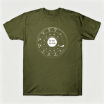 Vintage Rotary Phone Dial Pattern T-Shirt--VINT008