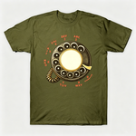 Vintage Rotary Phone Dial Pattern T-Shirt--VINT030