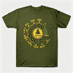Vintage Rotary Phone Dial Pattern T-Shirt--VINT015