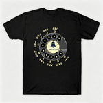 Vintage Rotary Phone Dial Pattern T-Shirt--VINT037