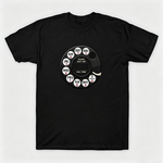 Vintage Rotary Phone Dial Pattern T-Shirt--VINT045