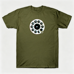 Vintage Rotary Phone Dial Pattern T-Shirt--VINT052