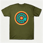 Vintage Rotary Phone Dial Pattern T-Shirt--VINT006