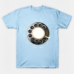 Vintage Rotary Phone Dial Pattern T-Shirt--VINT011