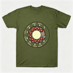 Vintage Rotary Phone Dial Pattern T-Shirt--VINT044