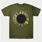 Vintage Rotary Phone Dial Pattern T-Shirt--VINT010