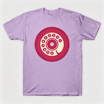 Vintage Rotary Phone Dial Pattern T-Shirt--VINT032