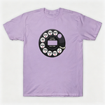 Vintage Rotary Phone Dial Pattern T-Shirt--VINT045