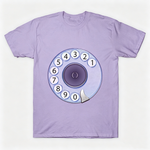 Vintage Rotary Phone Dial Pattern T-Shirt--VINT012