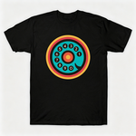 Vintage Rotary Phone Dial Pattern T-Shirt--VINT006