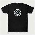 Vintage Rotary Phone Dial Pattern T-Shirt--VINT052