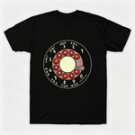 Vintage Rotary Phone Dial Pattern T-Shirt--VINT044