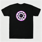 Vintage Rotary Phone Dial Pattern T-Shirt--VINT054