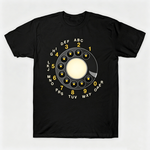 Vintage Rotary Phone Dial Pattern T-Shirt--VINT051