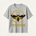 Buffalo Bill’s Body Lotion Horror Movie Parody Graphic T-Shirt for Dark Humor and Thriller Fans